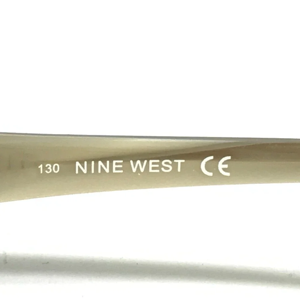 Nine West Eyeglasses Frames NW414 0LGS Brown Rectangular Full Rim 52-15-130